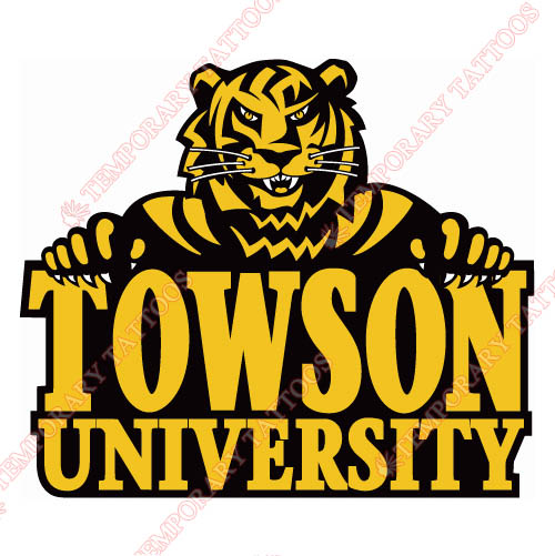 Towson Tigers Customize Temporary Tattoos Stickers NO.6585